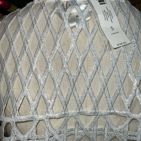 Chico’s Travelers Collection Foiled Strip Jacket Size 3/XL - Picture 8 of 12